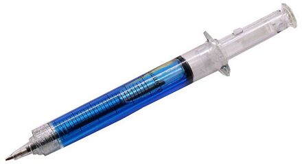 50 pcs Strange Spuit Balpen 0.7MM Pen Tip Blauwe Inkt Kinderen Pen Student School Pen 50 stk blauw