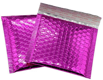 50 Pcs Verpakking Bubble Mailers Zwart Papier Gevoerde Enveloppen Bag Bubble Mailing Envelop Tas 15*13 Cm + 4 Cm glanzend zwart