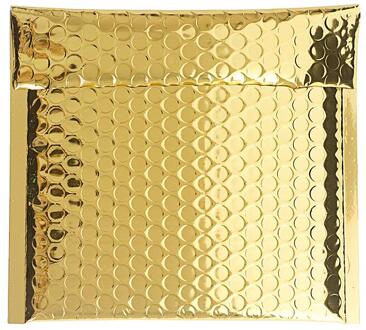 50 Pcs Verpakking Bubble Mailers Zwart Papier Gevoerde Enveloppen Bag Bubble Mailing Envelop Tas 15*13 Cm + 4 Cm goud