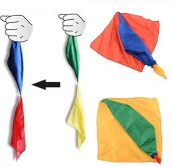 50 Pcs Vier Kleuren Sjaal Magic Props Vier Kleuren Sjaal Sjaal Verkleuring Podium Magic Sjaal Magic Eenvoudige magic Props