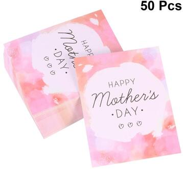 50 Pcs Wenskaarten Kleine Verse Verjaardagsfeestje Uitnodigingskaarten Moederdag Decoratieve Handgemaakte Wenskaarten (B)