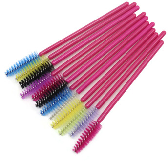 50 Pieces Disposable Mascara Wands Brushes Makeup Brush Eye Brow Applicator Makeup Kits for Eyelash Extension
