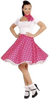 50's Rok Roze Met Sjaaltje