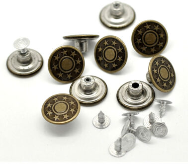 50 Sets Brons Acryl Naaien Jean Knoppen Voor Doek Plaksteen Cabochon Scrapbooking Ambachten Knopf Bouton Decor Diy Accessoires