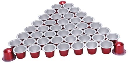 50 Sets Hervulbare Koffie Capsule Cup Wegwerp Voor Nespresso Pod Voor Nescafe Automatische Koffie Machine Voedsel Pakket Cafe Suppli