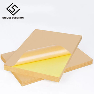 50 sheets A4 Brown kraft paper stickers Self Adhesive Inkjet Laser A4 printing labels