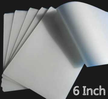 50 Sheets/Pack 6inch 70mic Hot Laminating Film Laminator Flim PET+EVA Material for Photo/Files/Card/Picture laminate pouches