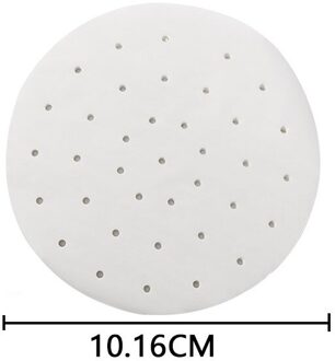 50 Stk/zak Lucht Friteuse Stoomboot Liners Premium Geperforeerde Houtpulp Papers Non-stick Stomen Mand Mat Bakken Koken Keuken tool 3.5 duim