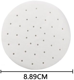 50 Stk/zak Lucht Friteuse Stoomboot Liners Premium Geperforeerde Houtpulp Papers Non-stick Stomen Mand Mat Bakken Koken Keuken tool 3 duim