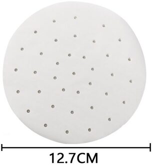 50 Stk/zak Lucht Friteuse Stoomboot Liners Premium Geperforeerde Houtpulp Papers Non-stick Stomen Mand Mat Bakken Koken Keuken tool 4.5 duim