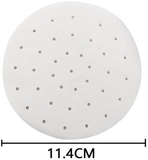 50 Stk/zak Lucht Friteuse Stoomboot Liners Premium Geperforeerde Houtpulp Papers Non-stick Stomen Mand Mat Bakken Koken Keuken tool 4 duim