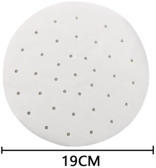 50 Stk/zak Lucht Friteuse Stoomboot Liners Premium Geperforeerde Houtpulp Papers Non-stick Stomen Mand Mat Bakken Koken Keuken tool 7 duim