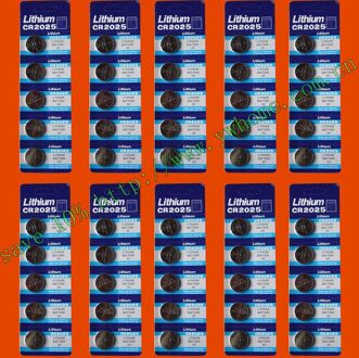 50 STKS CR2025LITHIUM BATTERIJEN 3 V door luchtpost