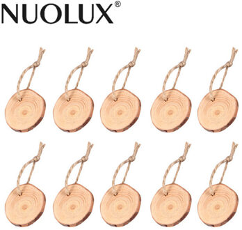 50 stks Hout Disks Ambachten Log Plakjes Discs Uitsparing Cirkel Ronde Grote Voor Verf Bruiloft DIY Decoratie Met 10 M Twine 5-6 cm