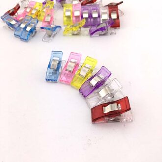 50 STKS multicolor Rood PVC Plastic Clips Voor Patchwork Naaien DIY Ambachten, Quilt Quilten Clip Clover Wonder Clip 2.7*1 CM