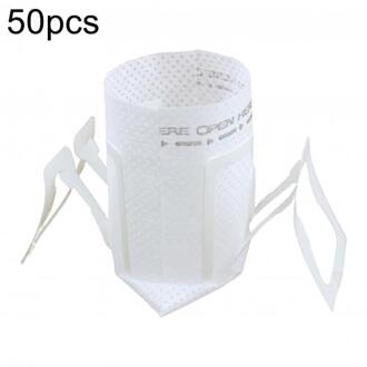 50 Stks/pak Drip Koffie Filter Tas Draagbare Opknoping Oor Stijl Koffie Filters Papier Home Office Travel Brouwen Koffie En Thee gereedschap