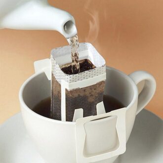 50 Stks/pak Drip Koffie Filter Tas Draagbare Opknoping Oor Stijl koffie Filters Papier Thuiskantoor Reizen Brouwen Koffie Bolsas de te