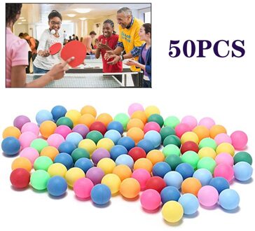 50 Stks/pak Gekleurde Ping Pong Ballen 40Mm Entertainment Tafeltennis Ballen Gemengde Kleuren Voor Game En Activiteit Mix Kleur #30
