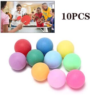 50 Stks/pak Gekleurde Pong Ballen 40Mm Entertainment Plastic Tafeltennis Ballen Ping Pong Ballen Tafeltennis Training Ballen 10stk