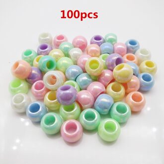 50 Stks/pak Haar Dreadlocks Dread Braid Kralen Ringen Ca. 5Mm Binnenste Gat Voor Kinderen Meisjes Vrouwen Haar Accessoires 100stk