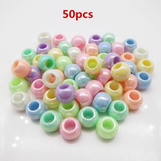 50 Stks/pak Haar Dreadlocks Dread Braid Kralen Ringen Ca. 5Mm Binnenste Gat Voor Kinderen Meisjes Vrouwen Haar Accessoires 50stk