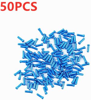 50 Stks/partij Fiets Brake Shifter Inner Cable End Caps Kabel Tips Draad End Cap Fit Brake Shift Innerlijke kabel Caps 50stk blauw