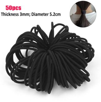 50 Stks/partij Haarbanden Elastische Basic Hair Ties Meisjes Vrouwen Rubber Bands Touwen Haarband Paardenstaart Houder Haar Accessoires 3Mm 4mm 6Mm 3MM 50stk