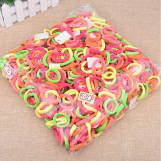 50 Stks/partij Haarbanden Elastische Basic Hair Ties Meisjes Vrouwen Rubber Bands Touwen Haarband Paardenstaart Houder Haar Accessoires 3Mm 4mm 6Mm Cloth oranje 50stk
