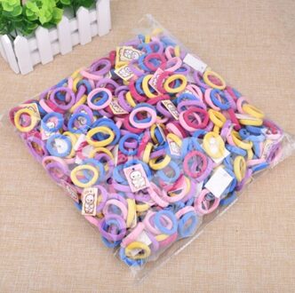 50 Stks/partij Haarbanden Elastische Basic Hair Ties Meisjes Vrouwen Rubber Bands Touwen Haarband Paardenstaart Houder Haar Accessoires 3Mm 4mm 6Mm Cloth paars 50stk