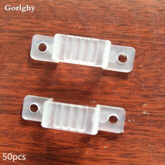 50 stks/partij LED strip accessoire voor SMD5050 SMD3528 SMD3014 Vaste plastic montage clip Flexibele Accessoires