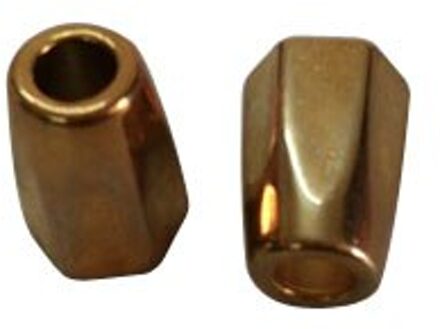 50 stks/partij metalen zinklegering bel stoppers cord ends lock nikkel zwart goud voor 4.5mm bungee cord stopper-15MM licht goud