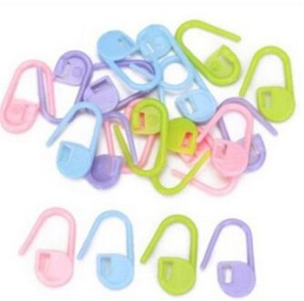 50 stks/partij Mix Kleur Plastic Breien Tools Locking Stitch Markers Haak Klink Breien Gereedschap Naald Clip Haak