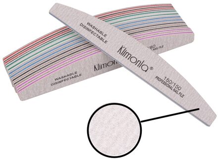 50 Stks/partij Nagelvijlen 80/100/150/180/240 Grit Halve Maan Vormige Gel Polijsten Manicure Accessoires pedicure Schuren Nagelvijl 150 Grit