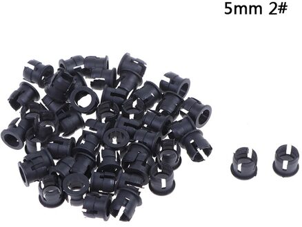50 Stks/partij Nuttig Black Plastic 3Mm 5Mm Lamp Led Diode Houder Zwart Clip Bezel Socket Mount