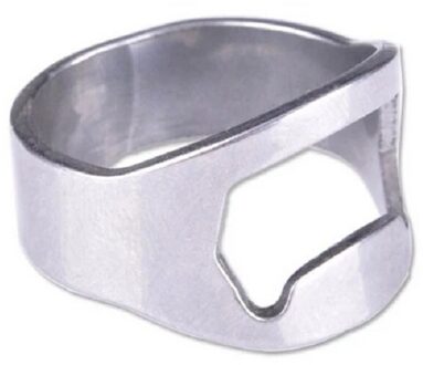 50 Stks/partij Rvs Bier Flesopener Wijn Vinger Ring Opener Voor Beer Bar Tool 20mm