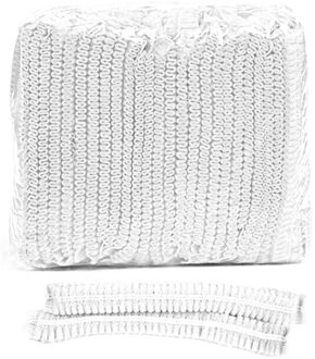 50 Stks/partij Wegwerp Douche Caps Hoed Helder Spa Kapsalon Hotel One-Off Baden Elastische Badmuts Badkamer Producten bad Caps A2