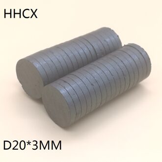 50 stks/partij Y30 Schijf Ferriet Magneet 20*3mm Permanente magneet 20mm x 3mm Zwarte Ronde Speaker 20x3mm