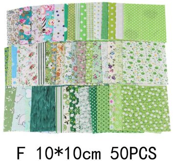 50 Stks/set 10*10Cm Vierkante Bloemenprint 100% Katoen Stof Patchwork Doek Craft Naaien Kleding Handgemaakte Materiaal Diy accessoires