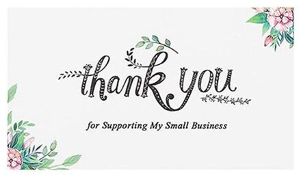 50 Stks/set Dank U Voor Ondersteunende Mijn Kleine Business Dank U Kaarten Papier Bedankt Wenskaart Voor Bakken Bloem Winkel 9*5Cm H05