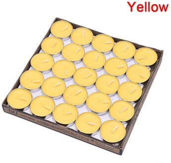 50 Stks/set Diy Ronde Rookloze Scented Theelicht Kaarsen Voor Birthday Party Decoratieve Kaarsen YW