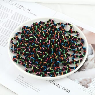 50 Stks/set Elastische Haarbanden Kinderen Meisjes Paardenstaart Houder Chouchou Rubber Band Hoofdband Haar Ties Candy Kleur Haaraccessoires 5 reeks