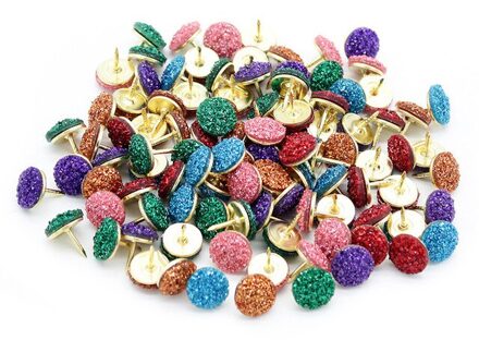 50 Stks/set Kurk Boord Veiligheid Gekleurde Push Pins Punaise Kantoor School Accessoires