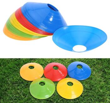 50 Stks/set Zachte Disc Cone Voetbal Training Teken Schotel Overdrukventiel Stoten Kegels Discs Marker Emmer Pe Sport Accessoires