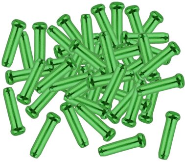 50 Stuk Metalen Fiets Brake Shifter Innerlijke Tips Cable End Caps Crimps Cap Cover groen
