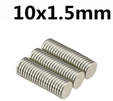 * 50 stuks 10x1.5mm N35 Super Sterke Krachtige Kleine Ronde Zeldzame Aarde Neodymium Magneten 10x1.5mm