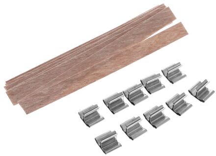 50 Stuks 13Mm Houten Lont Kaars Kern Onderhouder Tab Diy Voor Kaarsen Maken Soja Wax Parffi