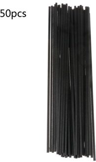 50 Stuks 21.5Cm X 3Mm Fiber Stokken Diffuser Aromatherapie Vluchtige Staaf Voor Thuis Geur Diffuser Thuis Decoratie zwart