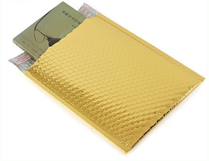 50 stuks 23*29cm Verpakking Bubble Mailers Goud Zelf Seal Padded Enveloppen Tas Bubble Mailing Zakken wikkelen Opslag