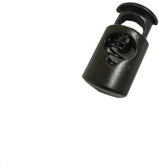 50 Stuks 24*12Mm Grote Ovale Metalen Legering Stoppers Toggle Cord Sloten Koord Lock Met 6Mm Gaten 4 Kleuren matte zwart
