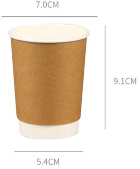 50 Stuks 280Ml Wegwerp Dikker Papier Cup Kantoor Drinken Houder Kids Anti-Brandwonden Koffie Water Glas